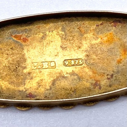 875 - 9ct gold brooch (pin missing) 1.7g.