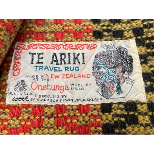 1101 - Cambrian Woollen Tweed shawl and a Te Ariki New Zealand woollen travel rug. (labels in other photos)... 