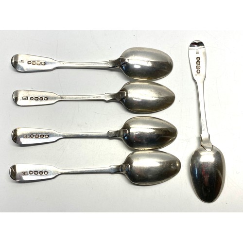 887 - Five silver spoons, three dated London 1836 by Charles Shipway and Two London 1821 by William Eley I... 