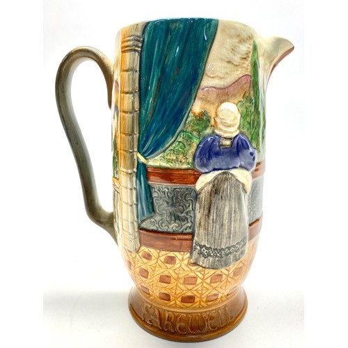 677 - Beswick Romeo And Juliet Ceramic pitcher jug 21cm tall.