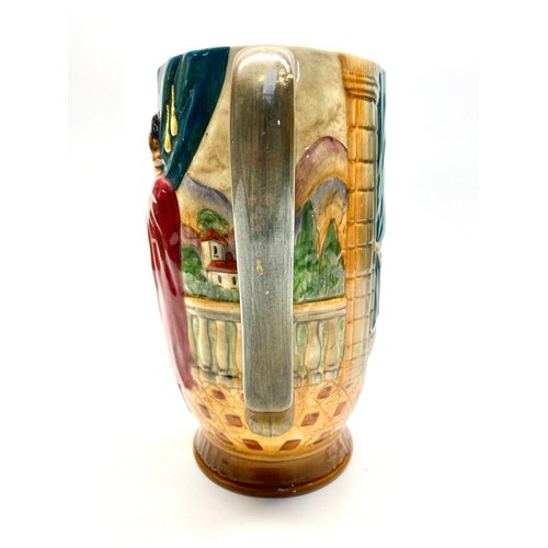 677 - Beswick Romeo And Juliet Ceramic pitcher jug 21cm tall.