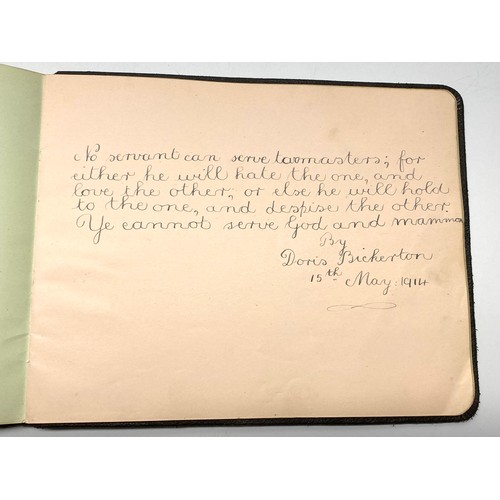 1165 - Autograph book that has been used as a sketch book with drawings and poems from 1913.