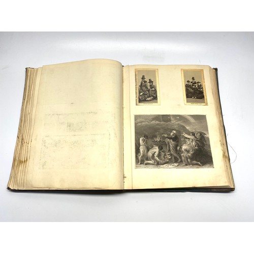 1167 - A fabulous leather bound scrap book from circa 1860-1870. The book contains death notices from the C... 