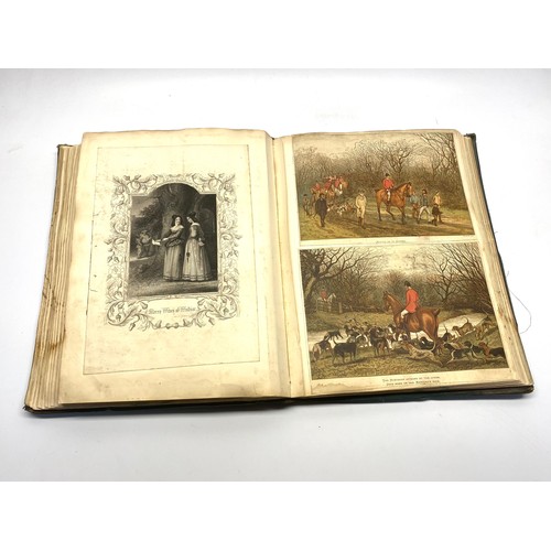 1167 - A fabulous leather bound scrap book from circa 1860-1870. The book contains death notices from the C... 