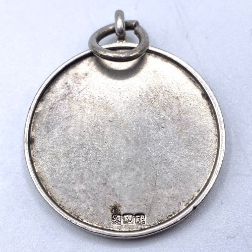 896 - Silver boxing fob/pendant.