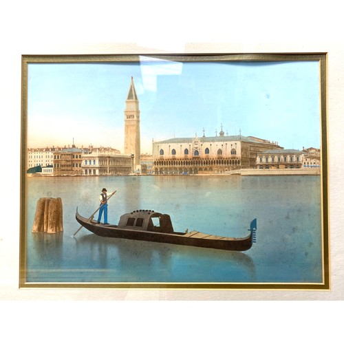 1212 - Three European Aquatint lithographs including Eugenio Benvenuti Venetian scene.