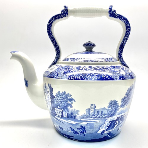 752 - Large Italian Spode ceramic teapot 35cm tall.