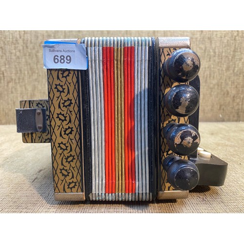 689 - Vintage M Hohner Accordion.