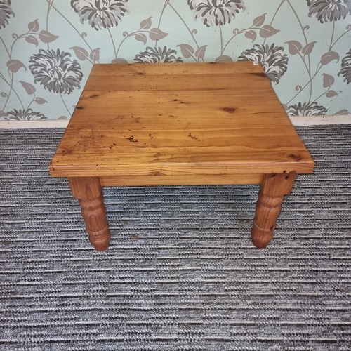 77 - Solid pine coffee table.