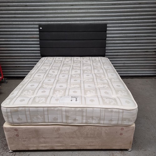 80 - Bedmaster queen divan bed and mattress.