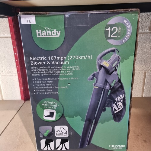 16 - Retail boxed garden vac/blower.