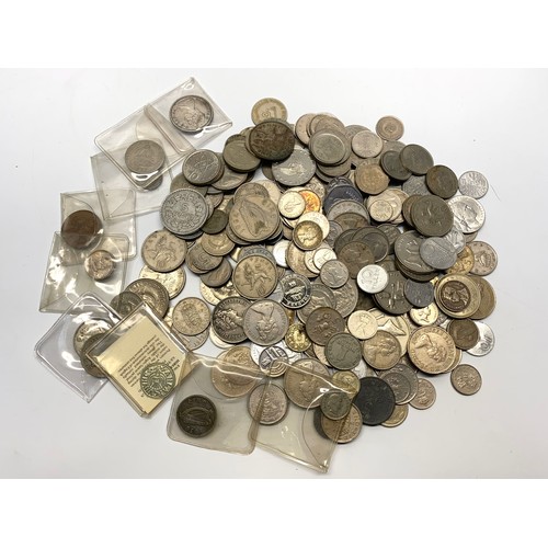 849 - Collection of coins including some silver content.