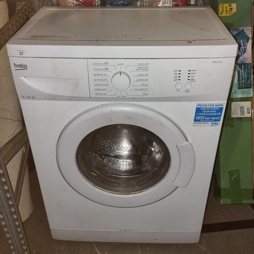 27 - Beko 6KG washing machine.