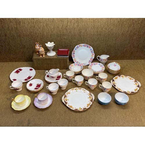 197 - Mixed part tea sets including Royal albert , Diamond china and royal vale.