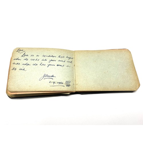 901 - Wonderful autograph book belonging to a Miss Peggy Pountney of Stourbridge. It contains poems, praye... 