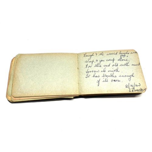 901 - Wonderful autograph book belonging to a Miss Peggy Pountney of Stourbridge. It contains poems, praye... 