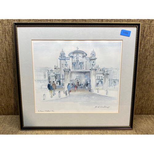 1153 - D.M Stephens limited edition lithograph print of Buckingham Palace 49cm x 45cm.