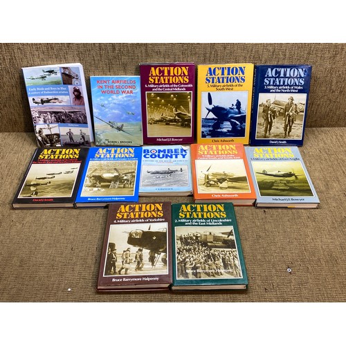 232 - 9 Action stations Military aircraft books.