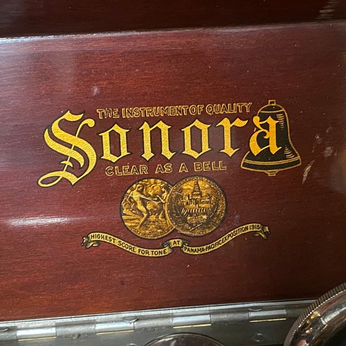 1073 - Senora vintage gramophone sold by The gramophone Saloon of Merthyr Tydfil.