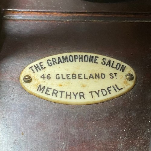 1073 - Senora vintage gramophone sold by The gramophone Saloon of Merthyr Tydfil.