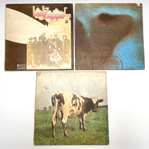 1074 - 3 vinyl L.P albums including Pink Floyd 'Atom Heart Mother' , Pink Floyd 'Meddle and led Zeppelin tw... 