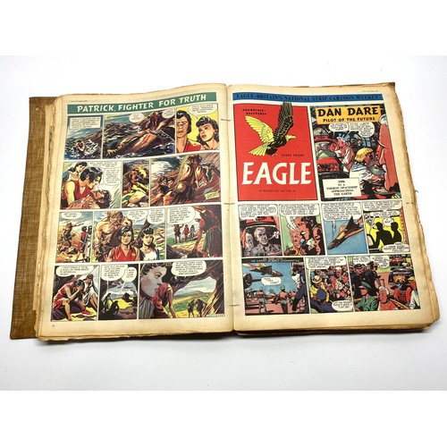739 - An album full of 1950's eagle comics.