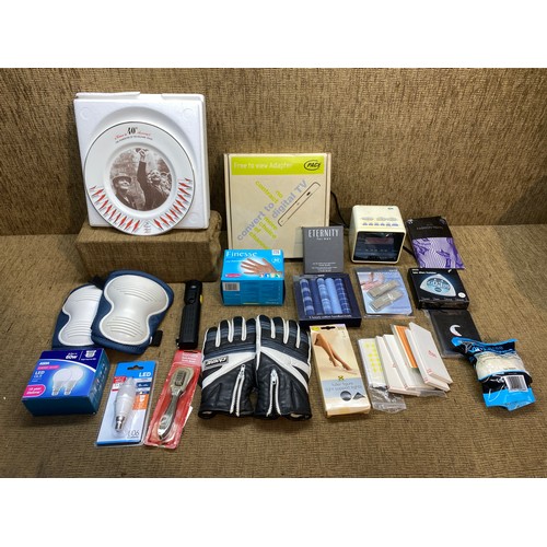 101 - Assorted items including: Boxed Eternity for men aftershave, M&S luxury handkerchiefs and a set of m... 