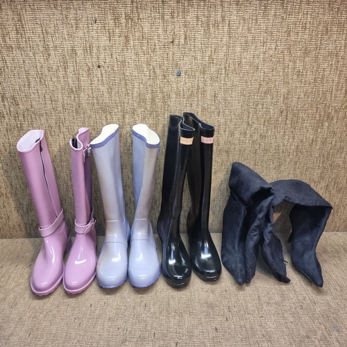 472 - Four pairs of boots including Wendy Welly, all size 5.