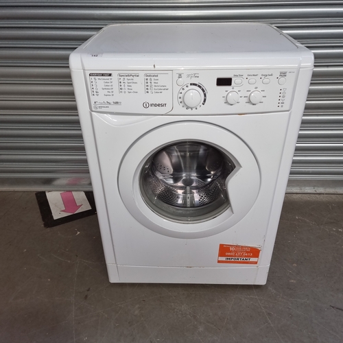 142 - Indesit 7kg A++ Washing machine EWD 71452.
