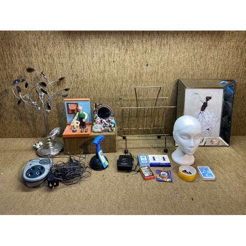 153 - Mixed items including Sony Walkman , Wallace and Gromit mirror and Lentek Super Bark Free Pro Series... 