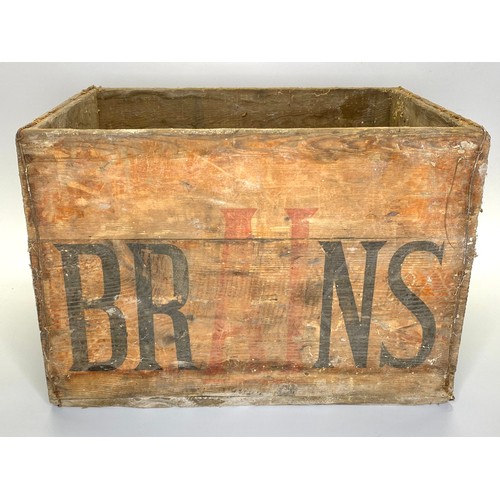 1138 - Wooden Brains brewery crate.