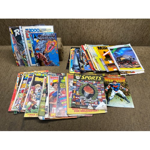 494 - Collection of comics including DC , Roy of the Rovers and Spider man.