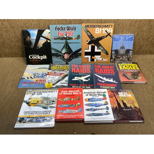 1174 - Collection of books on World War II aircrafts.