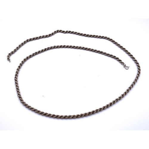 888 - Stirling Silver rope chain. 16g and 700mm