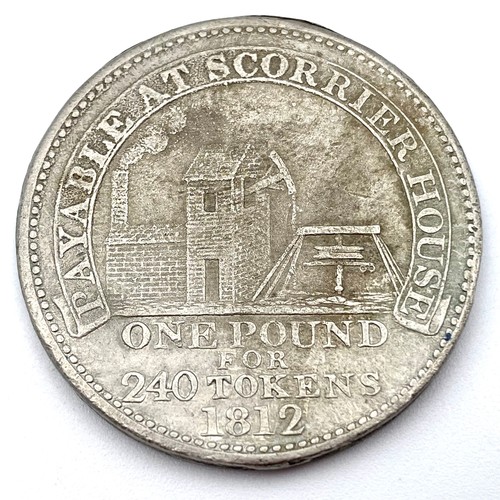 909 - Scorrier House, Cornish Penny token, 1812.