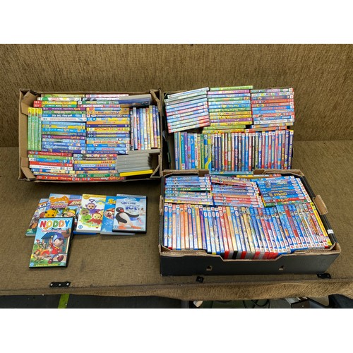 251 - Large collection of childrens DVDs including: Thomas the tank, noddy and fireman sam.