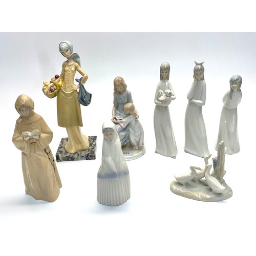 771 - Collection of Spanish porcelain figures including: Valencia & Nao.