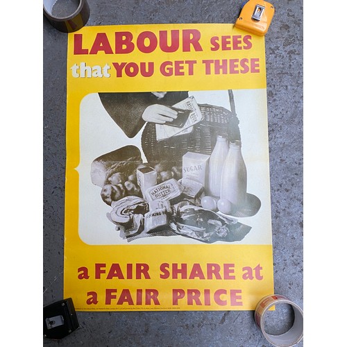 777 - 7 Labour Party and socialism posters . Some original and some vintage reproductions. See other photo... 