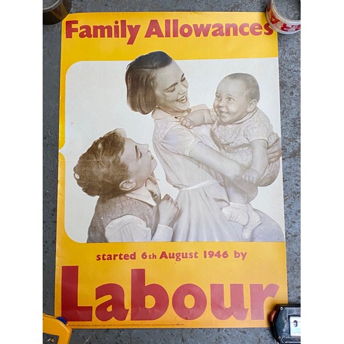 777 - 7 Labour Party and socialism posters . Some original and some vintage reproductions. See other photo... 