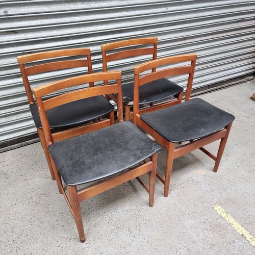 1108 - Set of four Scandinavian style dining chairs.