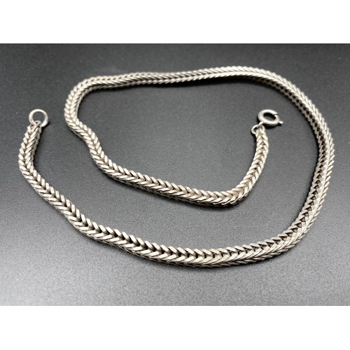 861 - Heavy silver necklace 22g