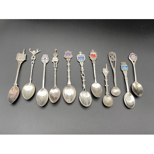 863 - Silver spoons (mostly continental) Approx. 100g MYOMU.