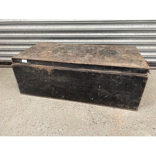 80 - Large metal chest.