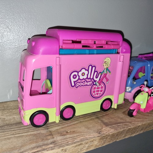 141 - Collection of Retro Polly Pockets vehicles.