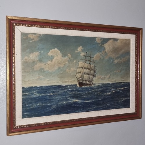 477 - Schnars Alquist framed painting 