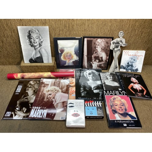 1179A - Marilyn Monroe paraphernalia , books and posters.