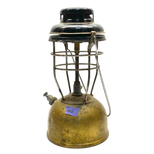 502 - Brass Tilley storm lantern.