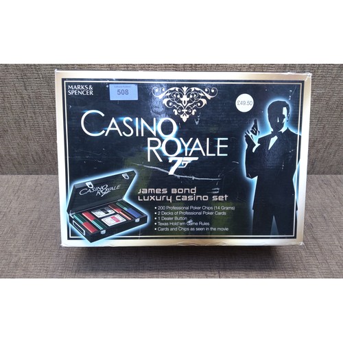 508 - James Bond Casino royal luxury casino set.