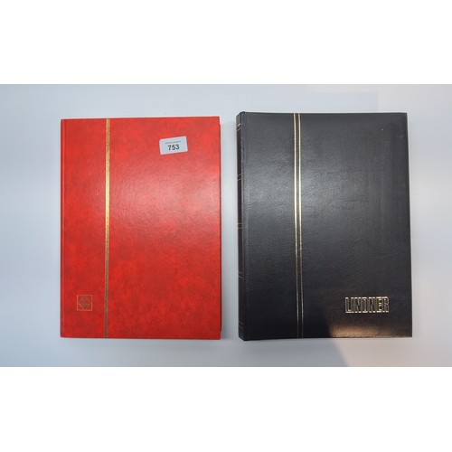 753 - Two stamp albums in mint condition and smaller albums (all fresh to auction).