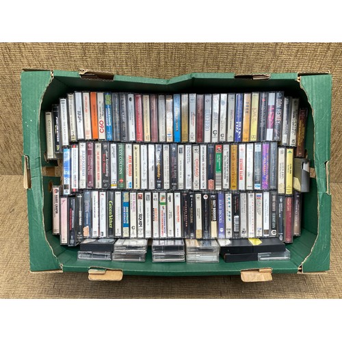 1217 - Large collection of cassette tapes.